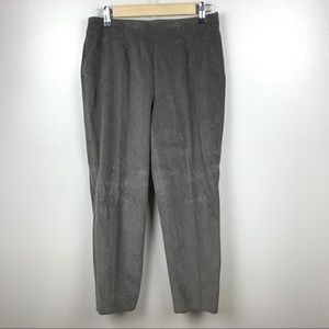 Piazza Sempione Audrey Pants Corduroy Cropped Side Zip Luxury Italian Designer